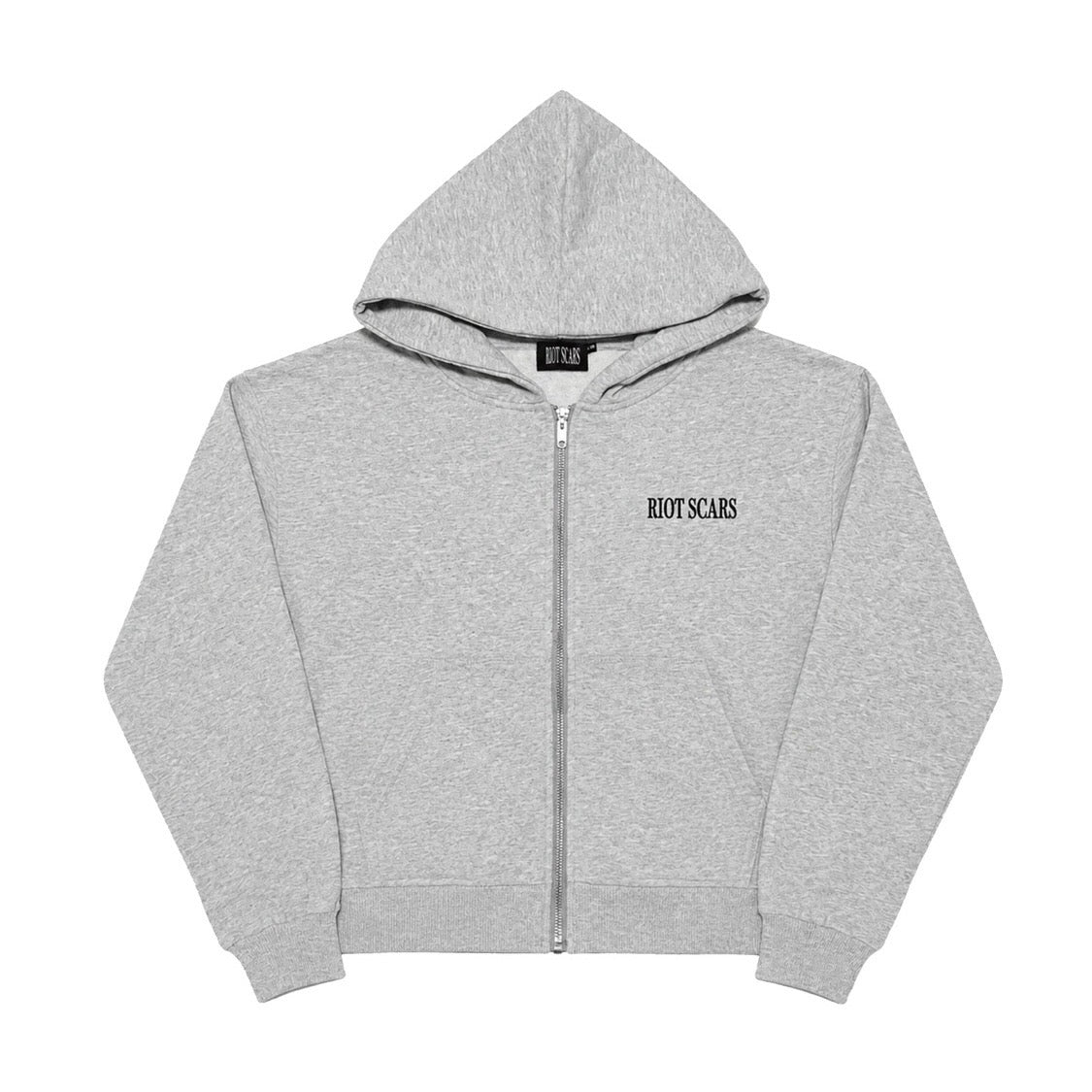 RS logo zip hoodie (gray)